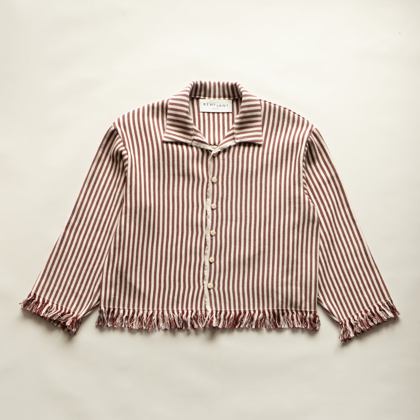 Brunswick Shirt in Burgundy Stripe
