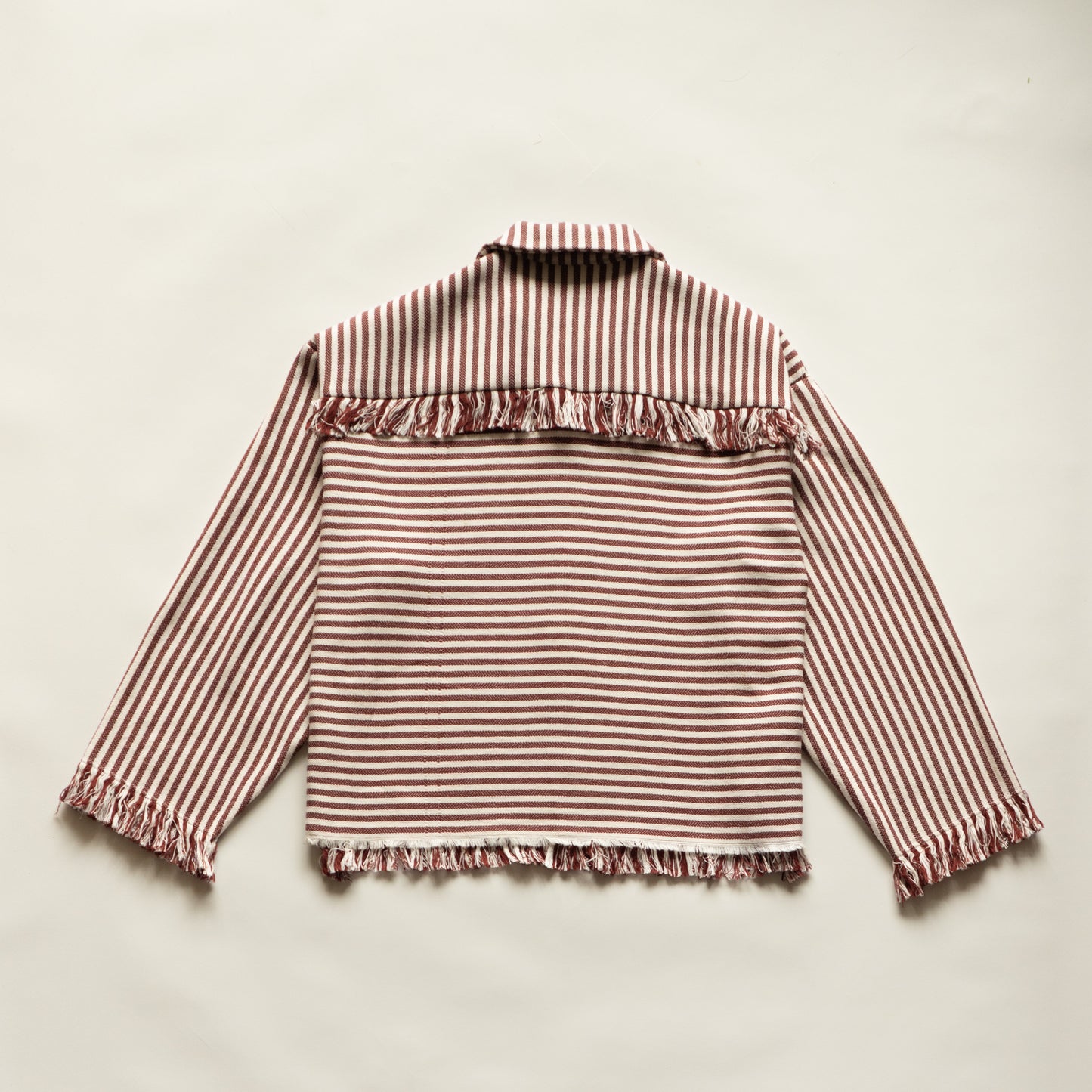 Brunswick Shirt in Burgundy Stripe