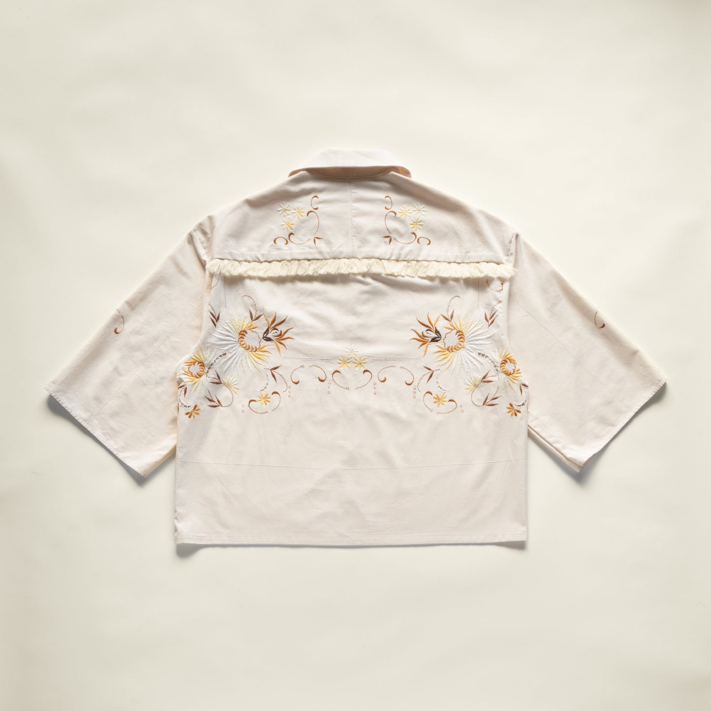 Trellick Shirt in Embroidered Floral Cotton