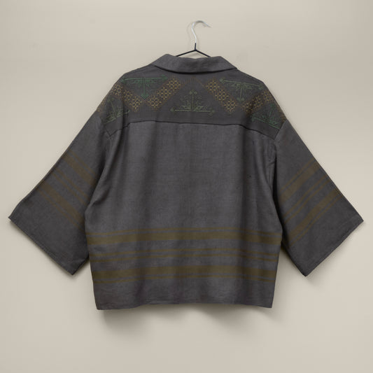 Trellick Shirt in Overdyed Embroidery