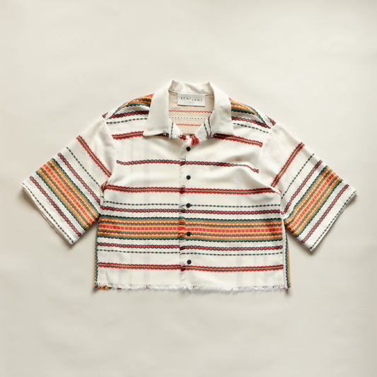 Trellick Shirt in Blanket Weave Stripe