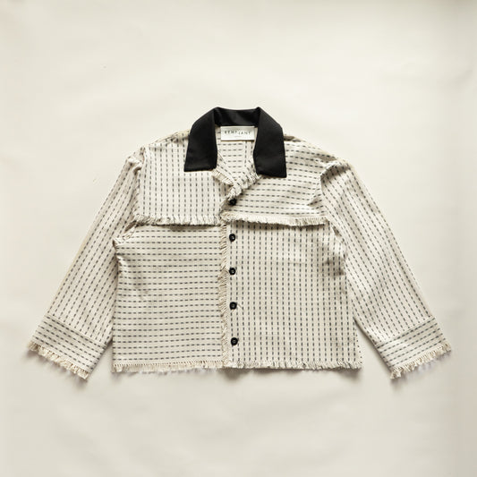 Brunswick Shirt in Monochrome Fringe