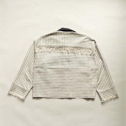 Brunswick Shirt in Monochrome Fringe