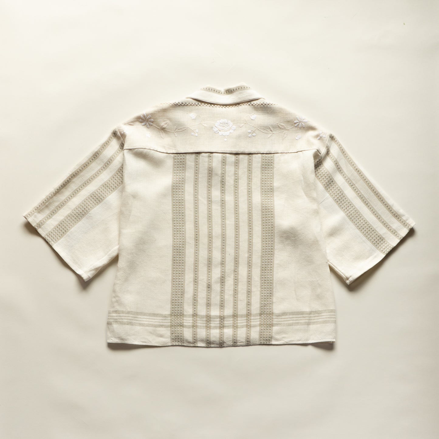 Trellick Shirt in Embroidered Linen