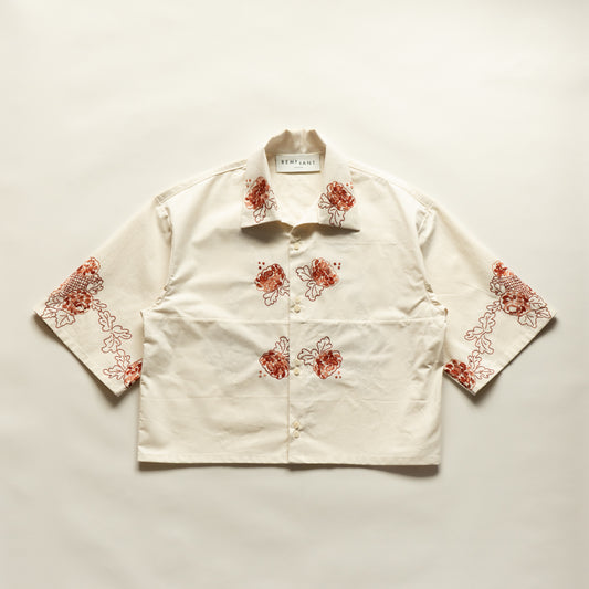 Trellick Shirt in Burgundy Floral