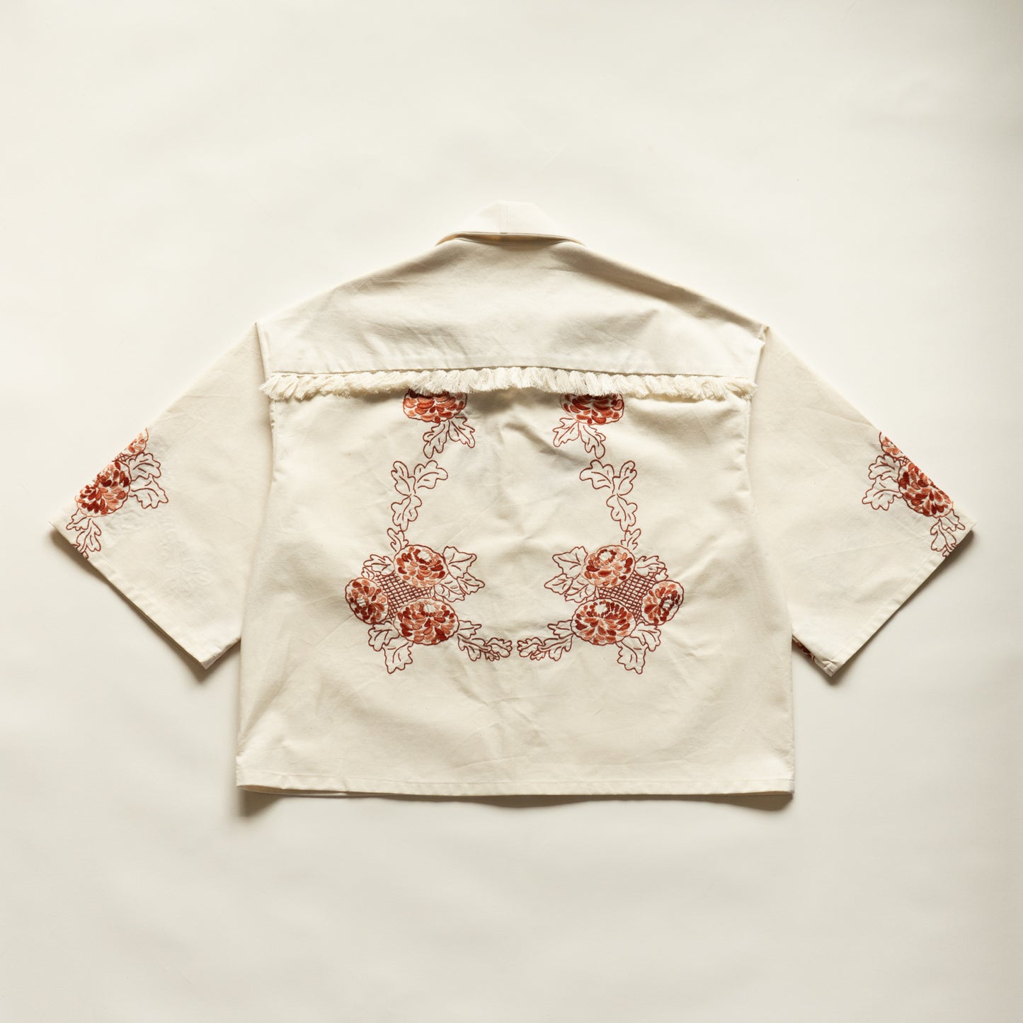 Trellick Shirt in Burgundy Floral