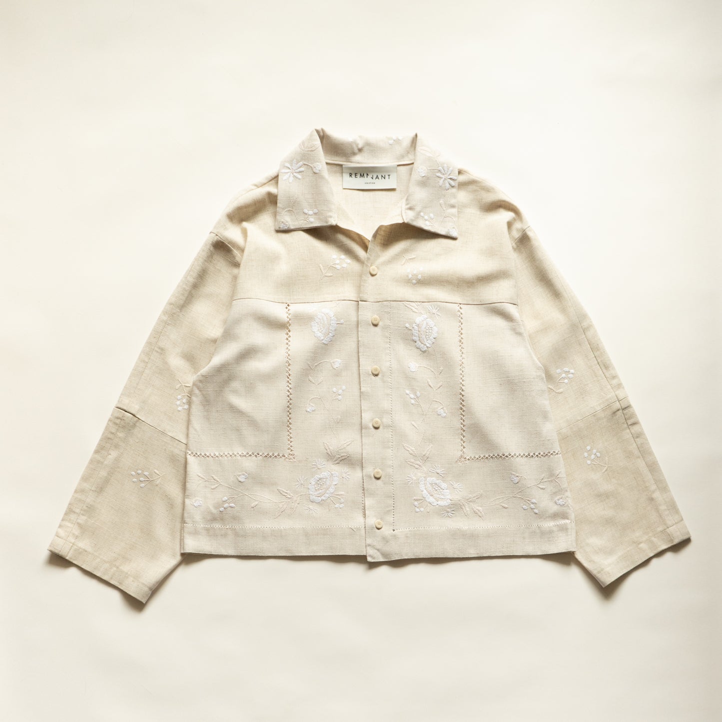 Southbank Shirt in Embroidered Linen
