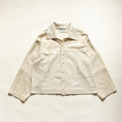 Southbank Shirt in Embroidered Linen
