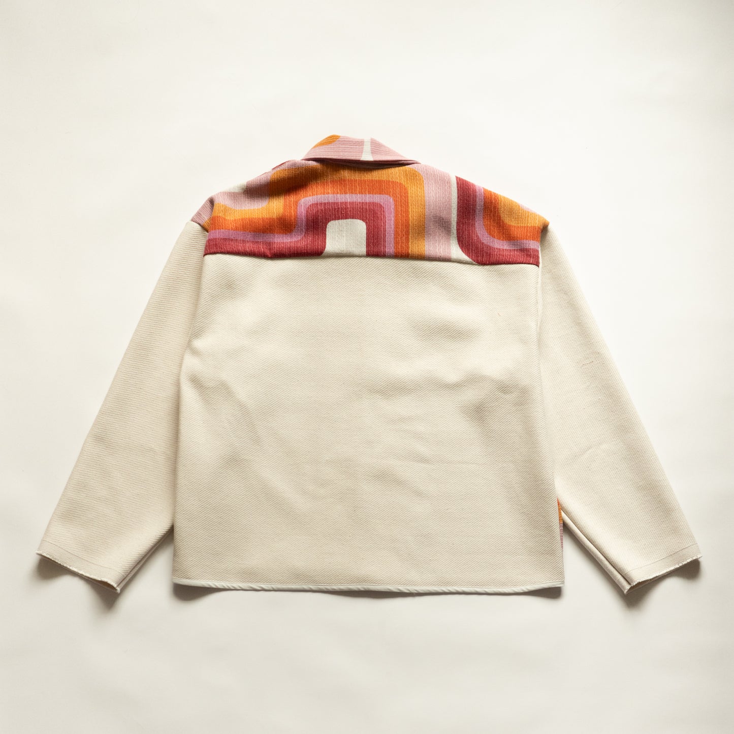 Hayward Zip Up Shacket in Mid Century Geo