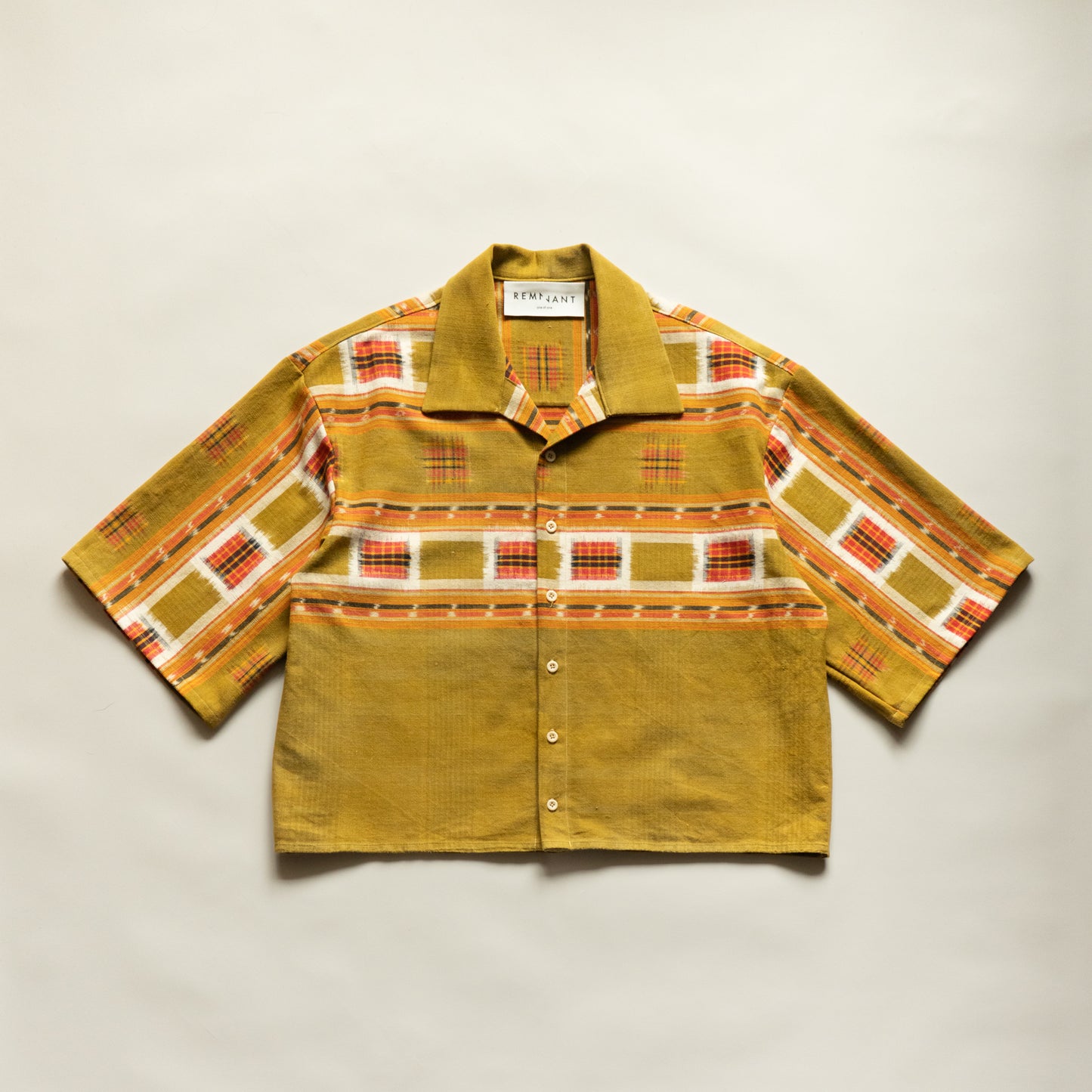 Trellick Shirt in Olive Geo