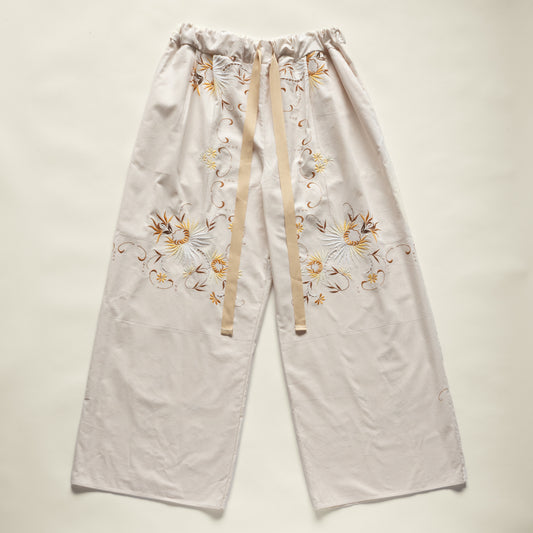 Ainsworth Trouser in Embroidered Floral Cotton