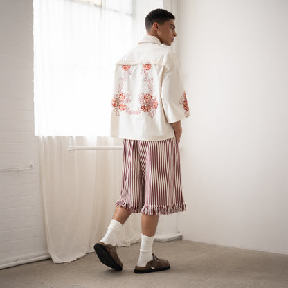 Trellick Shirt in Burgundy Floral