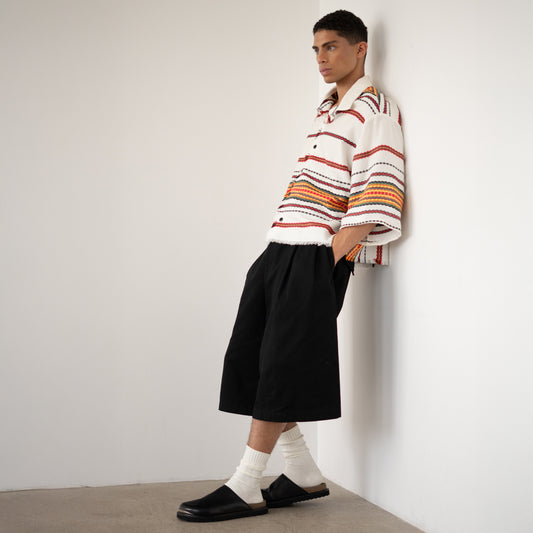 Trellick Shirt in Blanket Weave Stripe