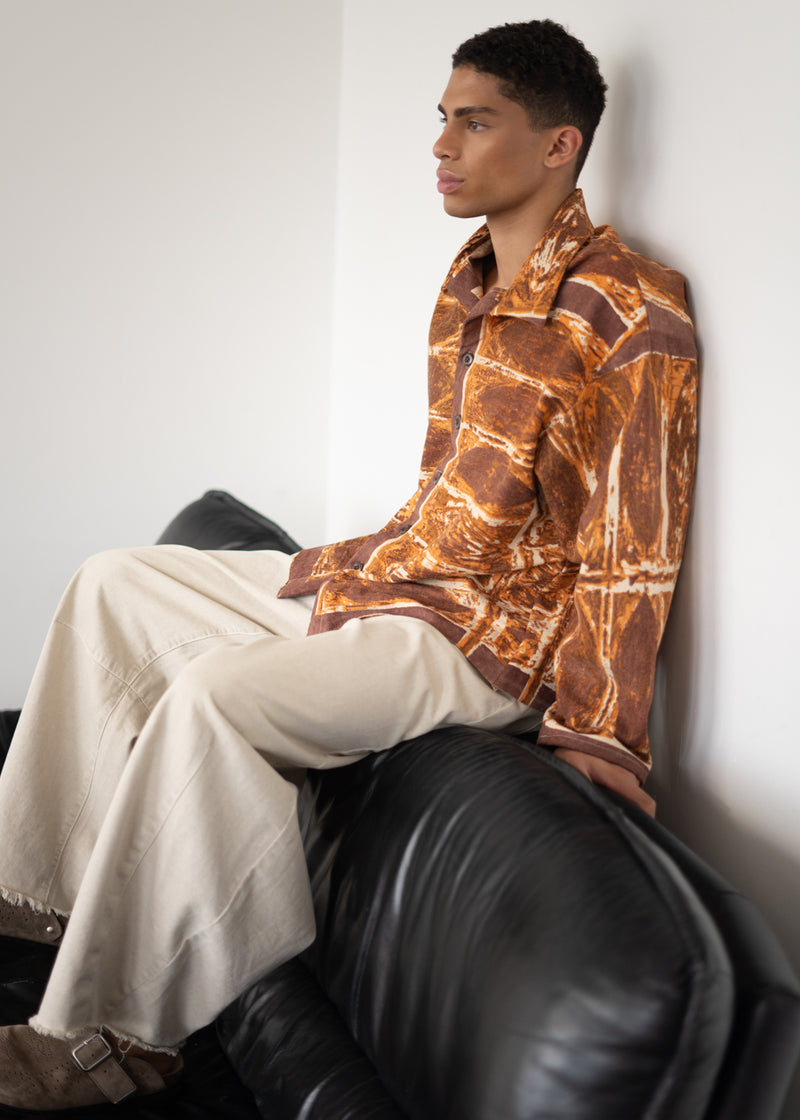 Brunswick Shirt in Mid Century Geo