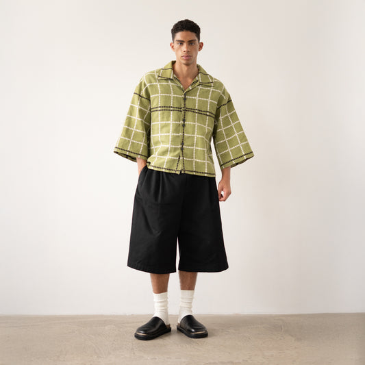 Trellick Shirt in Olive Check