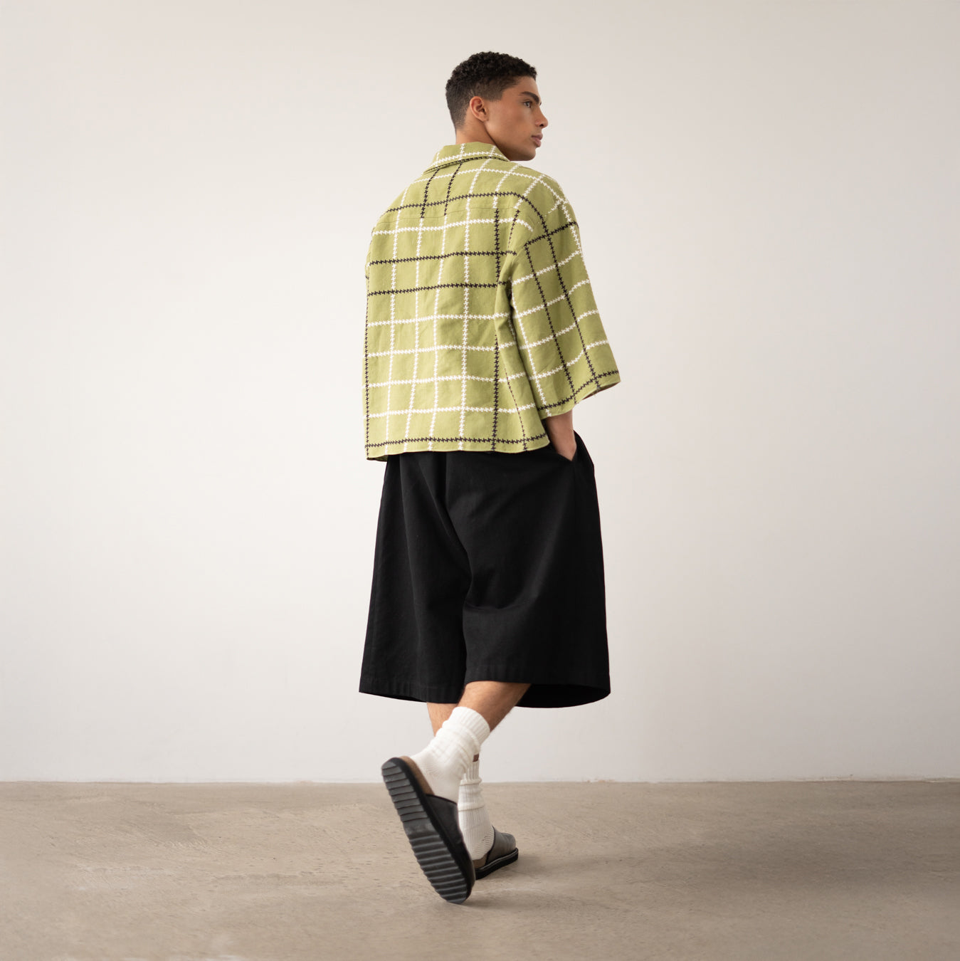 Trellick Shirt in Olive Check