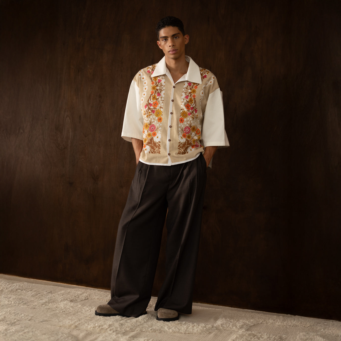 Trellick Shirt in Mid Century Floral
