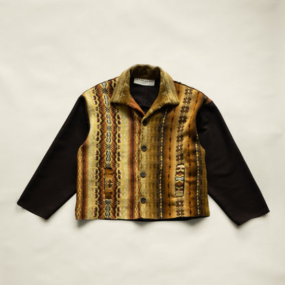 Brunel Shacket in Mixed Weave