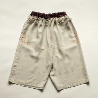 Ainsworth Short in Embroidered Linen Mix