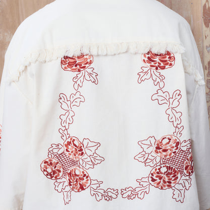 Trellick Shirt in Burgundy Floral