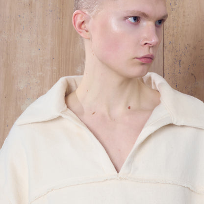 Balfron Polo in Cream Knit