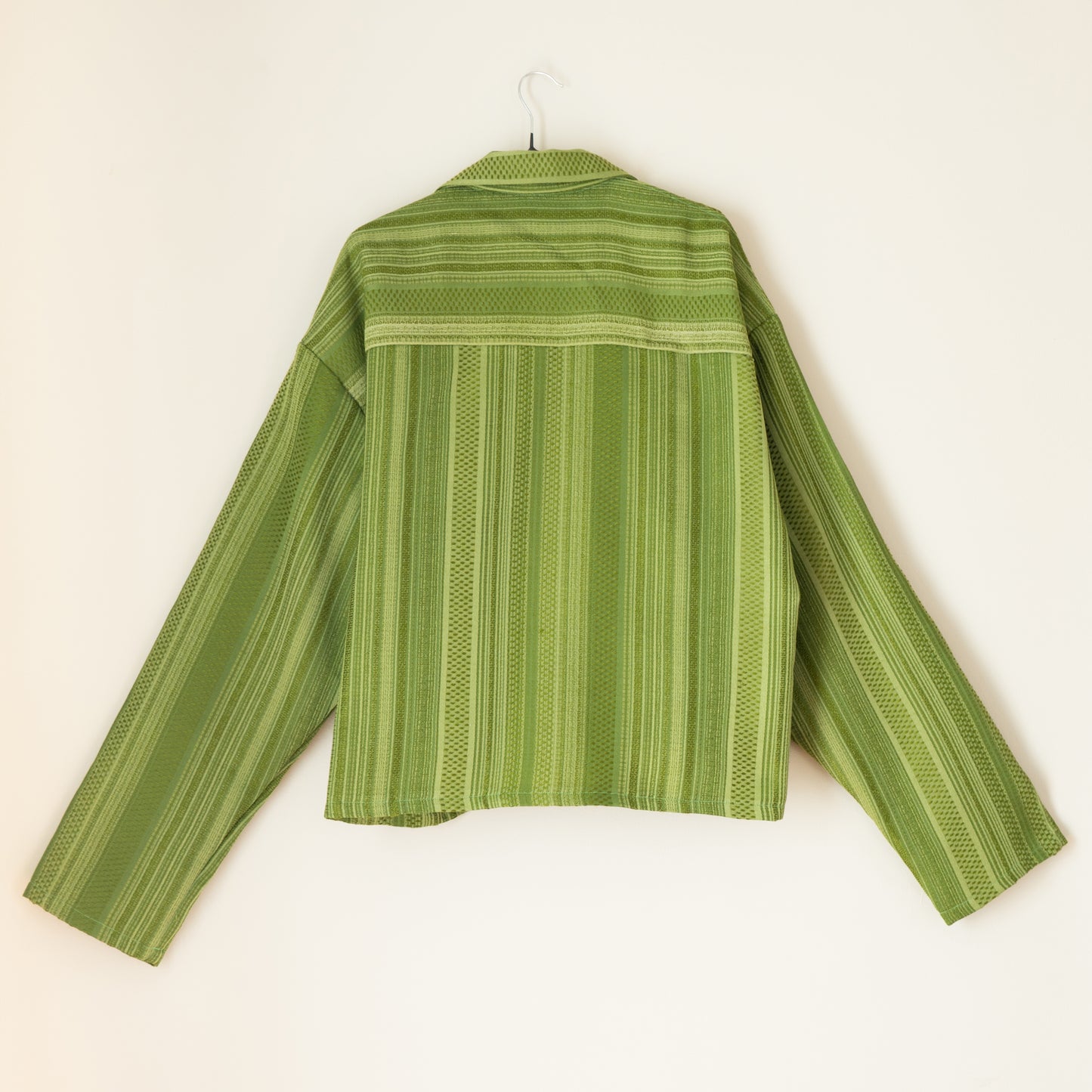 Brunswick Shirt in Jade Green Stripe