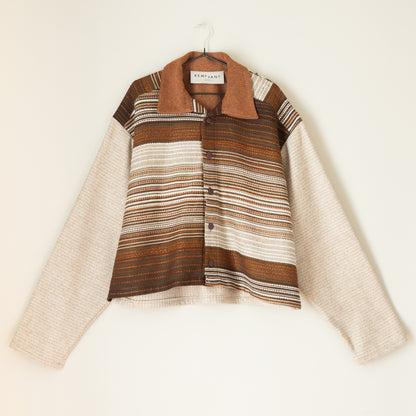 Brunswick Shirt in Rust Texture Mix