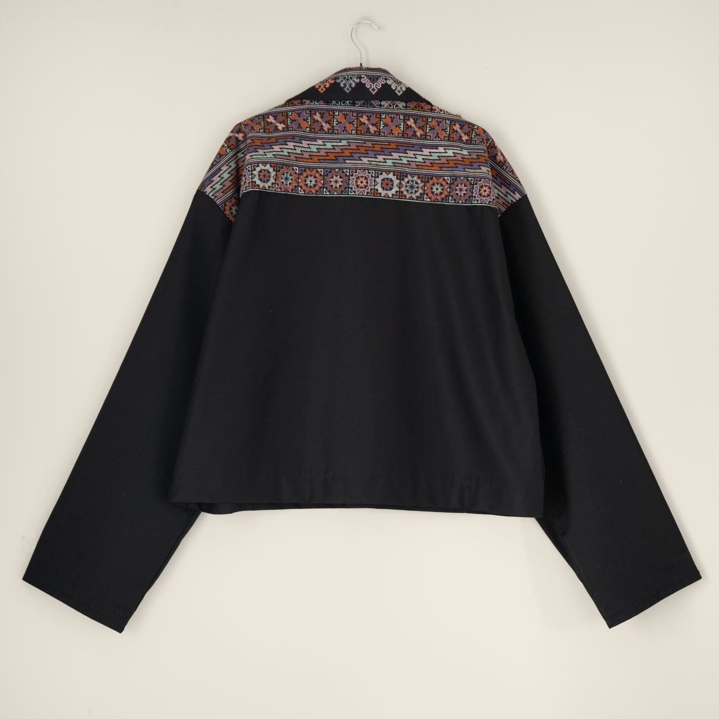 Clifton Shacket in Black Embroidery