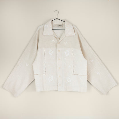 Southbank Shirt in Embroidered Linen