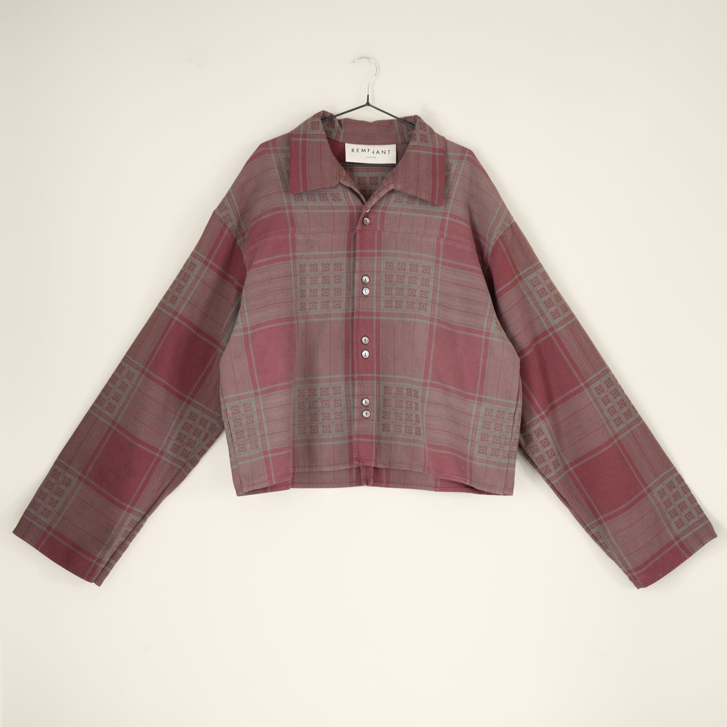 Brunswick Shirt in Burgundy Check
