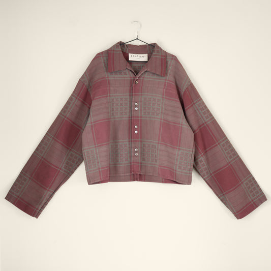Brunswick Shirt in Burgundy Check
