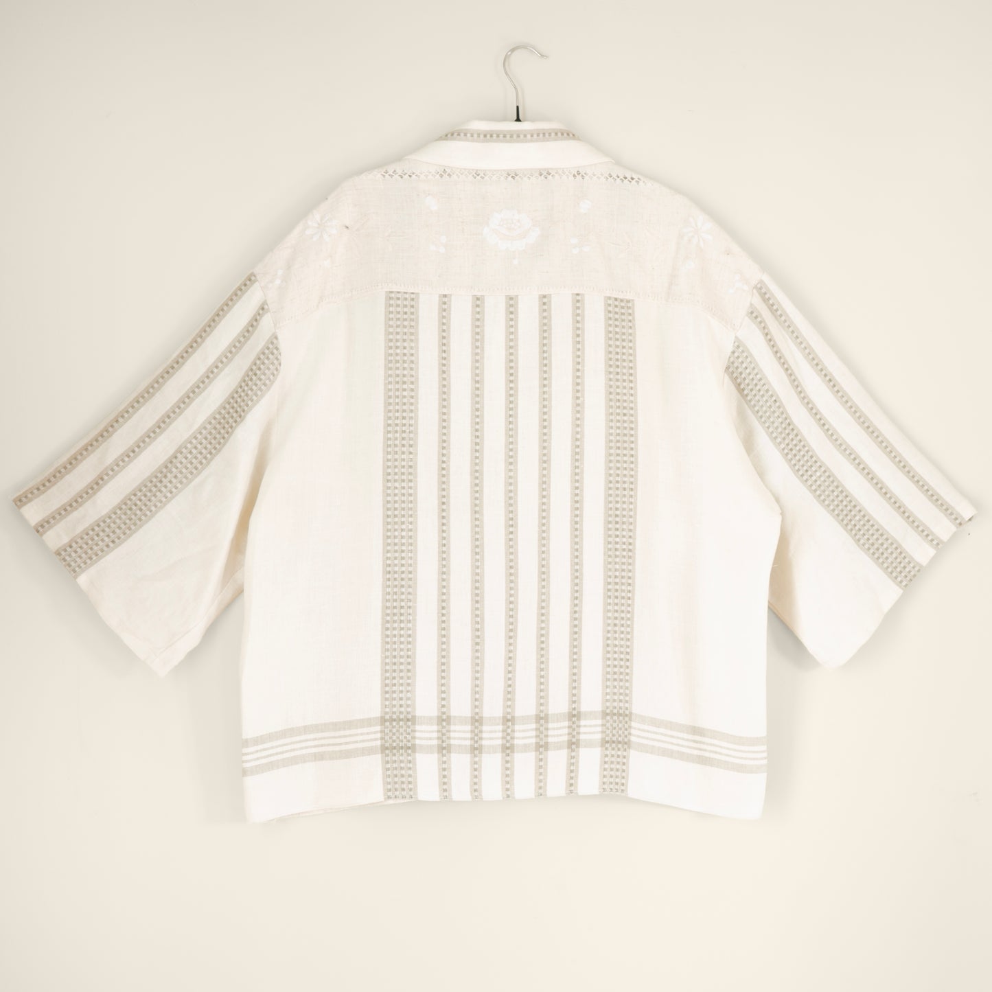 Trellick Shirt in Embroidered Linen