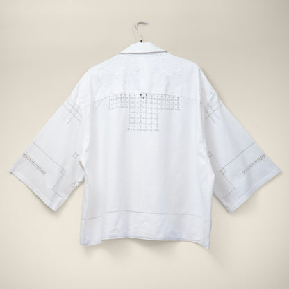 Trellick Shirt in Floral and Geo Lace