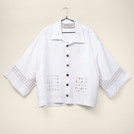 Trellick Shirt in Geo Lace