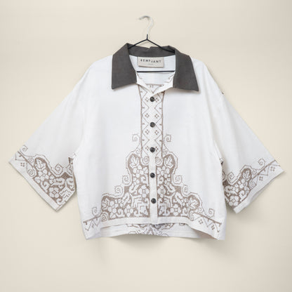 Trellick Shirt in Swedish Cross Stitch