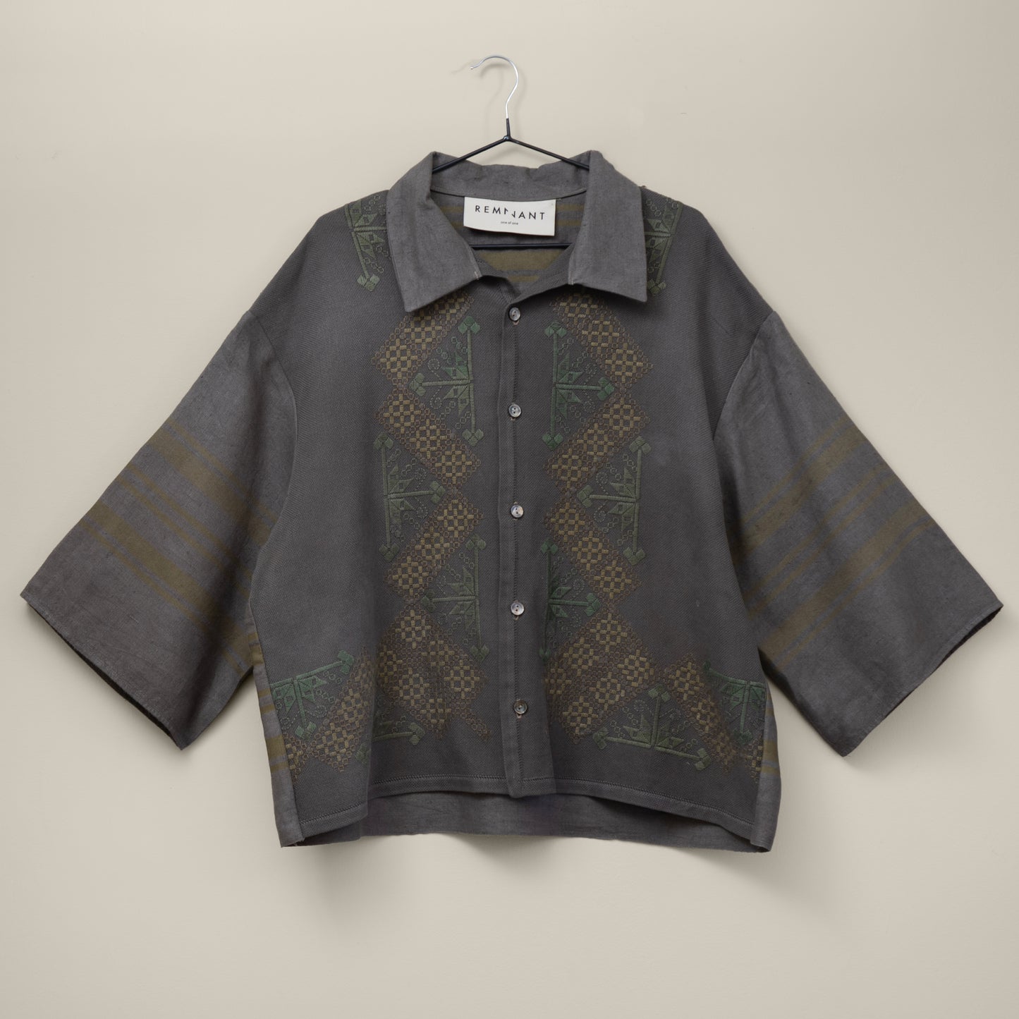 Trellick Shirt in Overdyed Embroidery