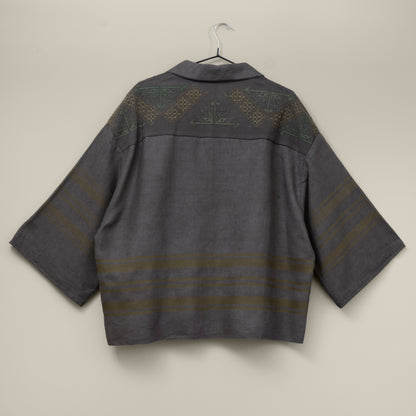 Trellick Shirt in Overdyed Embroidery