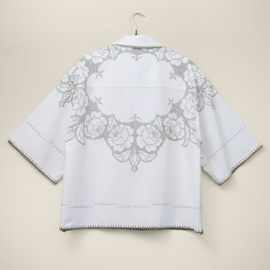 Trellick Shirt in Swedish Blanket Stitch
