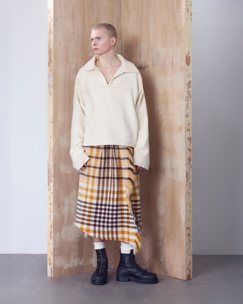 Balfron Polo in Cream Knit