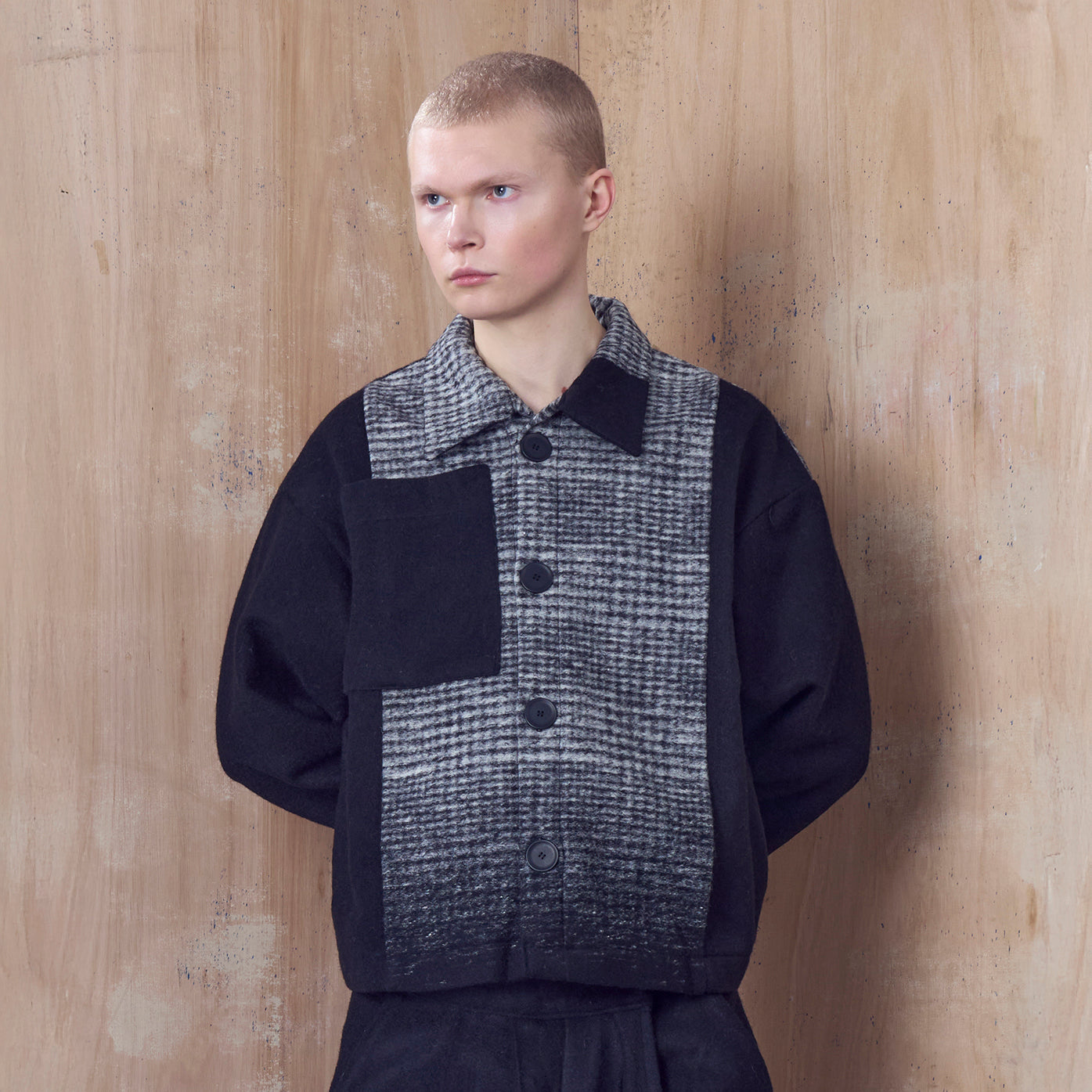 Clifton Shacket in Ombre Wool