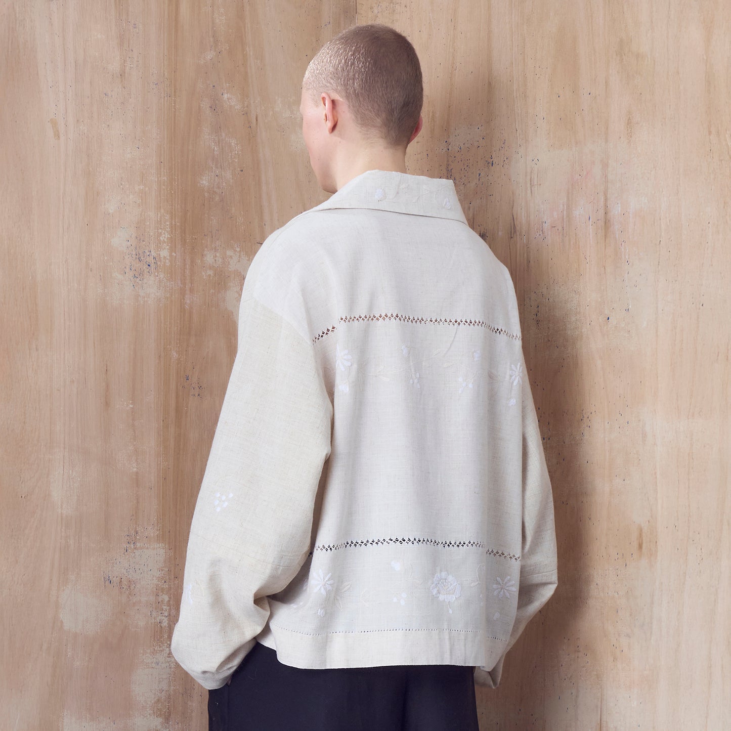 Southbank Shirt in Embroidered Linen